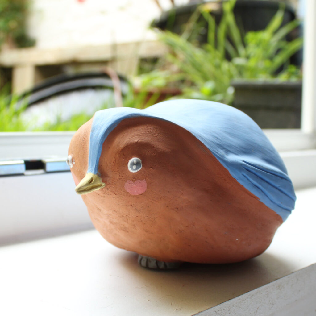 Bird ceramic sculpture